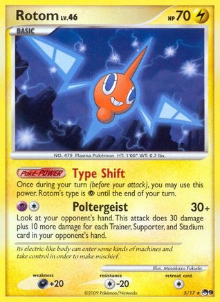 Rotom/017  - Holofoil POP Series 9 - Rare