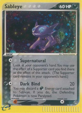 Sableye/100  - Reverse Holofoil Sandstorm - Holo Rare
