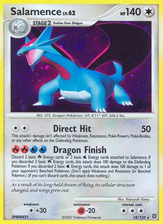 Salamence/132  - Holofoil Secret Wonders - Holo Rare
