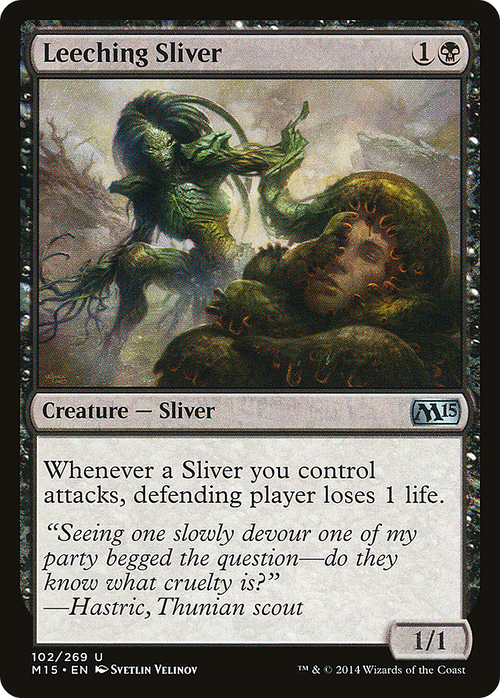 Leeching Sliver (M15-102) - Magic 2015 Foil