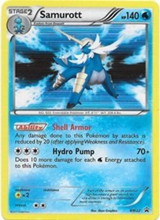 Samurott - BW22  - Holofoil Black and White Promos - Promo