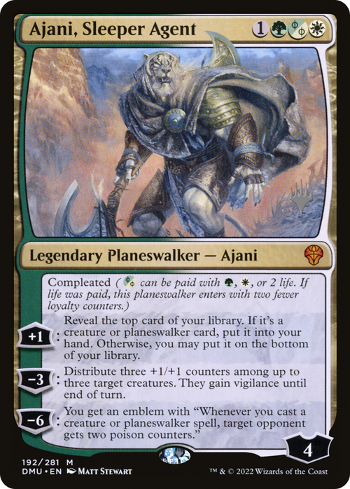 Ajani, Sleeper Agent (PPDMU-192) - Dominaria United Promos Foil