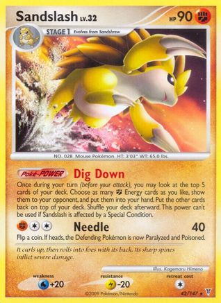 Sandslash/147  - Reverse Holofoil Supreme Victors - Rare