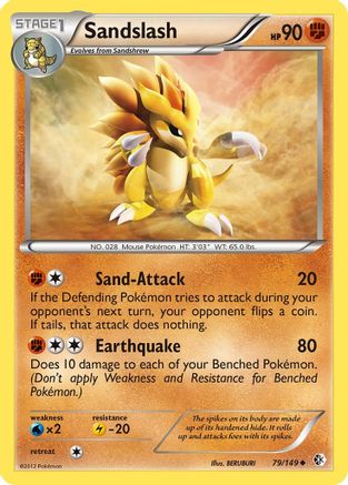 Sandslash/149  - Reverse Holofoil Boundaries Crossed - Uncommon
