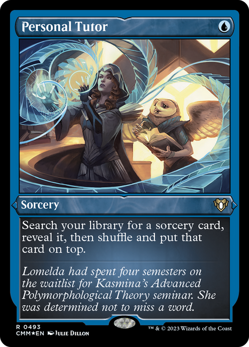 Personal Tutor (Foil Etched) (CMM-493) - Commander Masters Foil