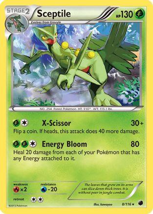 Sceptile  - Reverse Holofoil Plasma Freeze - Holo Rare