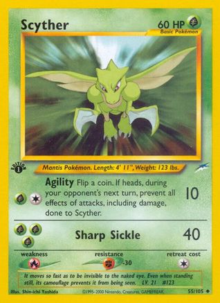 Scyther/105  - 1st Edition Neo Destiny - Uncommon
