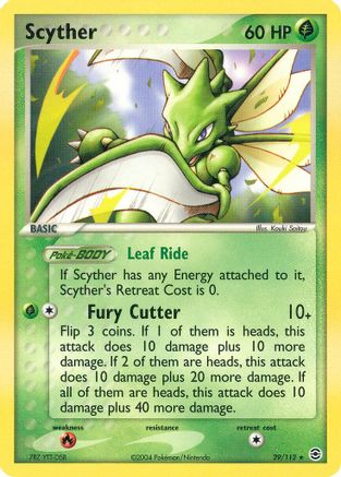 Scyther/112  FireRed & LeafGreen - Rare