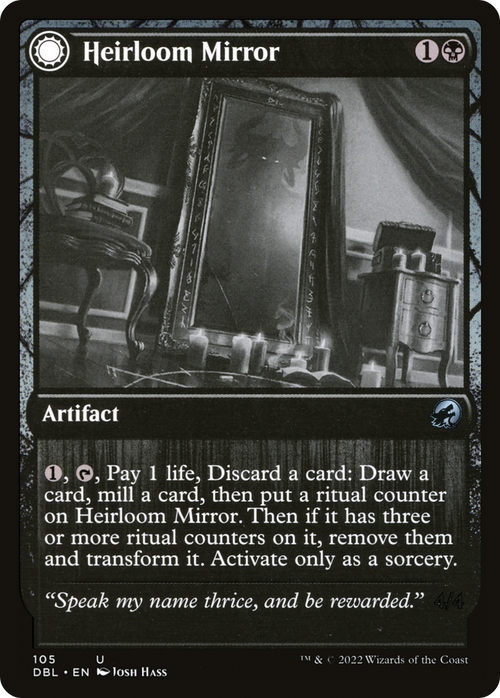 Heirloom Mirror (DBL-105) - Innistrad: Double Feature: (Double Faced Transform) Foil