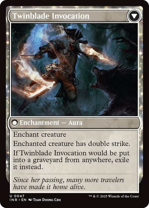 Twinblade Geist (INR-047) - Innistrad Remastered: (enchantment) Foil