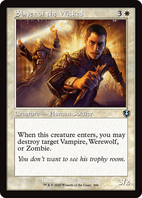 Slayer of the Wicked (Retro Frame) (INR-348) - Innistrad Remastered Foil