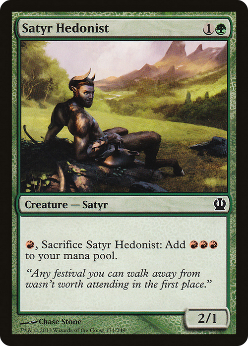 Satyr Hedonist (THS-174) - Theros Foil