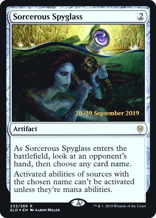 Sorcerous Spyglass (ELD) (PRE-233S) - Throne of Eldraine Promos Foil