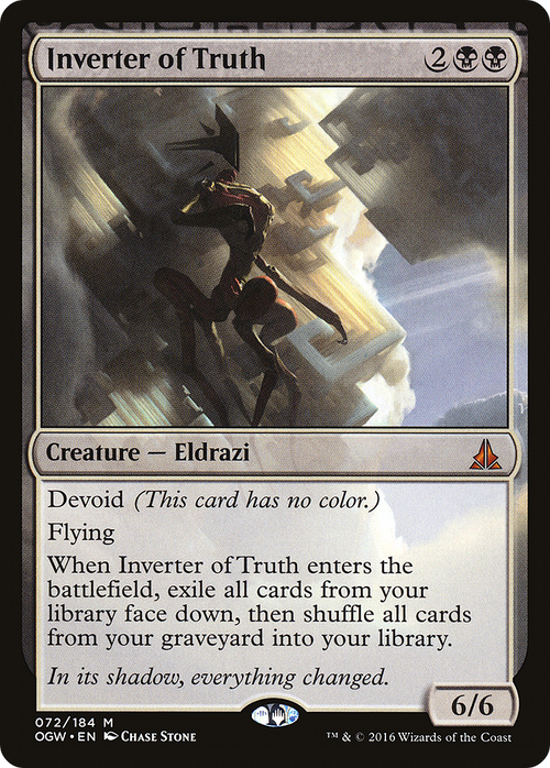 Inverter of Truth (OGW-072) - Oath of the Gatewatch: (devoid) Foil