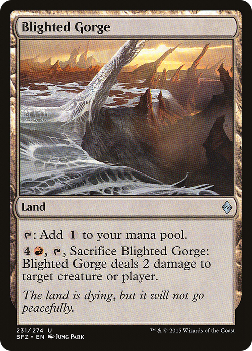 Blighted Gorge (BFZ-231) - Battle for Zendikar