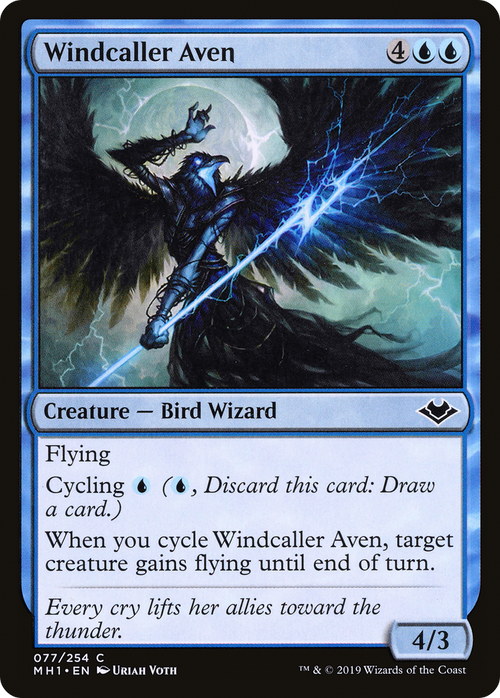 Windcaller Aven (MH1-077) - Modern Horizons
