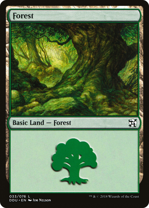 Forest (33) (DDU-033) - Duel Decks: Elves vs. Inventors