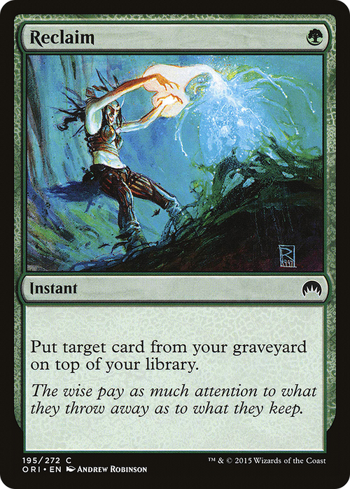 Reclaim (ORI-195) - Magic Origins Foil
