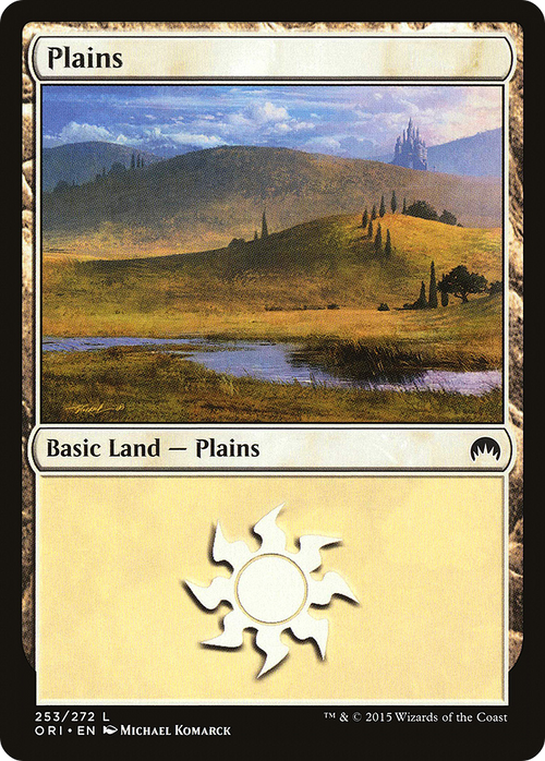 Plains (253) (ORI-253) - Magic Origins Foil