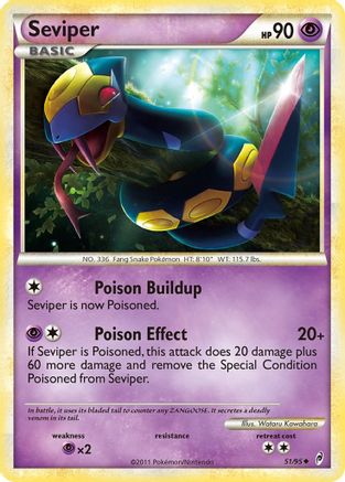 Seviper  - Reverse Holofoil Call of Legends - Uncommon