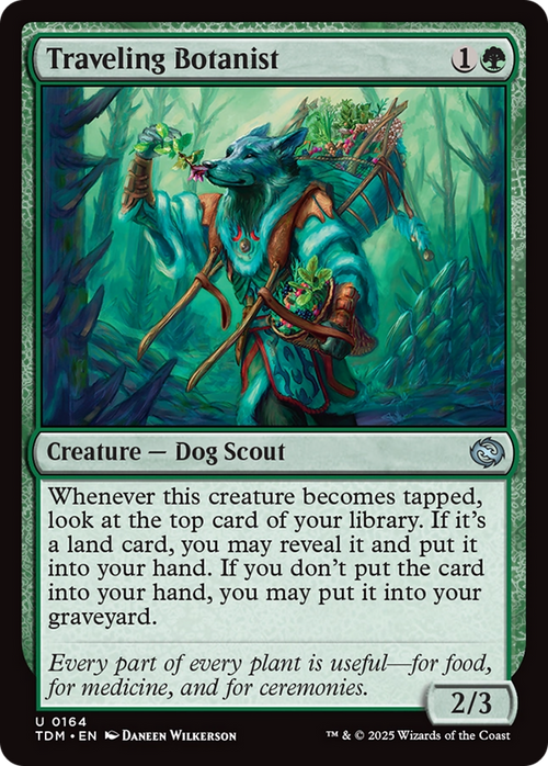 Traveling Botanist (TDM-164) - Tarkir: Dragonstorm Foil
