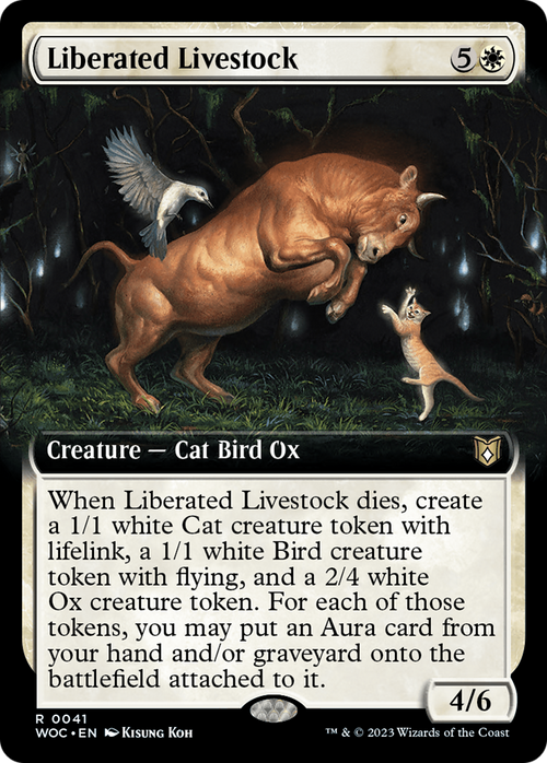 Liberated Livestock (Extended Art) (WOC-041) - Wilds of Eldraine Commander: (Extended Art)