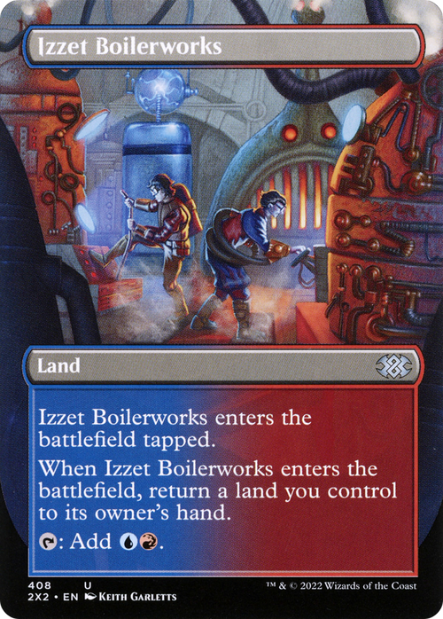 Izzet Boilerworks (Borderless) (2X2-408) - Double Masters 2022 Foil