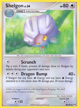 Shelgon 048/99  - Reverse Holofoil Arceus - Uncommon
