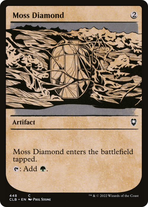 Moss Diamond (Showcase) (CLB-448) - Commander Legends: Battle for Baldur's Gate: (Showcase) Foil