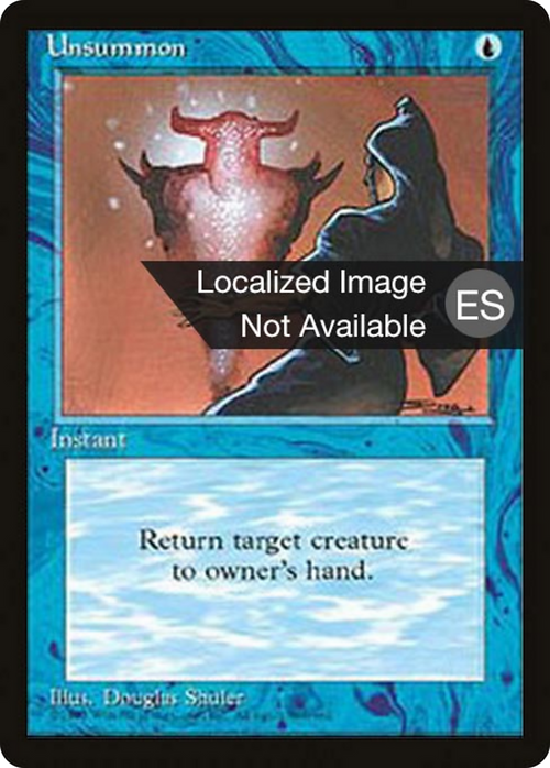 Unsummon (4BB-) - Fourth Edition Foreign Black Border