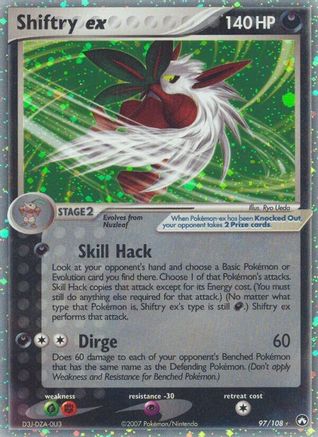 Shiftry ex/108  - Holofoil Power Keepers - Ultra Rare