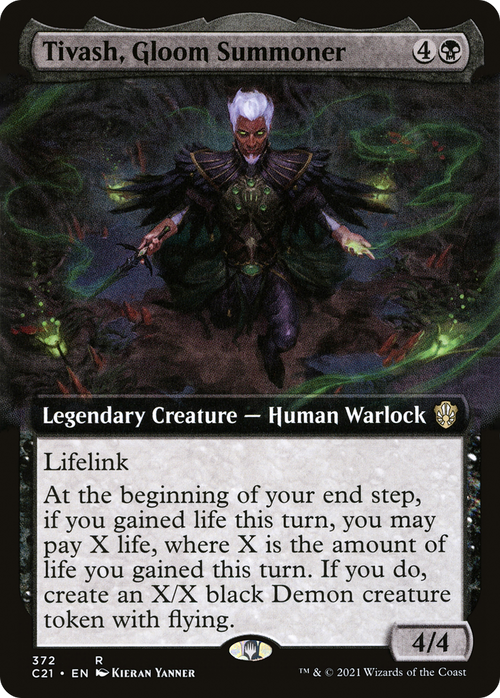 Tivash, Gloom Summoner (Extended Art) (C21-372) - Commander 2021: (Extended Art)