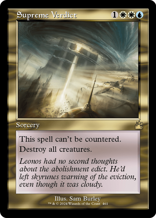 Supreme Verdict (Retro Frame) (RVR-461) - Ravnica Remastered Foil