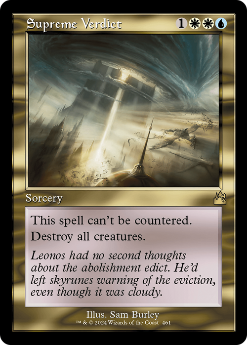 Supreme Verdict (Retro Frame) (RVR-461) - Ravnica Remastered