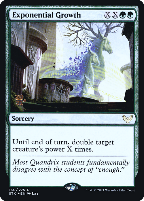 Exponential Growth (PRE-130S) - Strixhaven: School of Mages Promos Foil