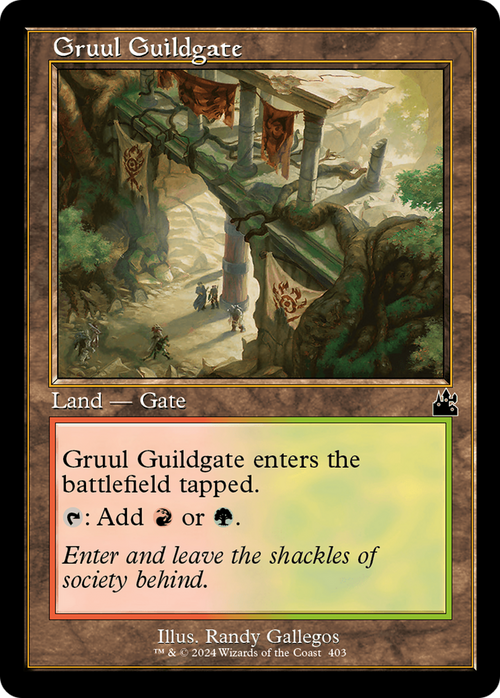 Gruul Guildgate (Retro Frame) (RVR-403) - Ravnica Remastered Foil