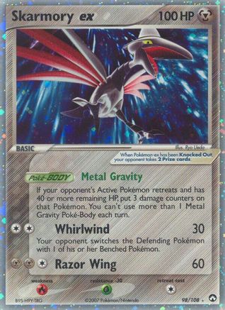 Skarmory ex/108  - Holofoil Power Keepers - Ultra Rare