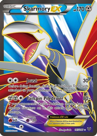 Skarmory EX (145 Full Art)/146  - Holofoil XY Base Set - Ultra Rare