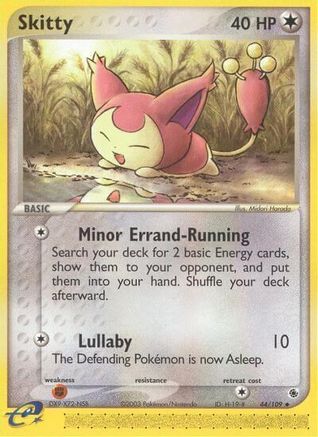 Skitty - 44/109/109  Ruby and Sapphire - Uncommon
