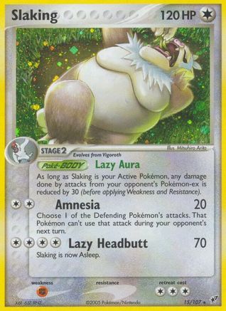Slaking/107  - Reverse Holofoil Deoxys - Holo Rare