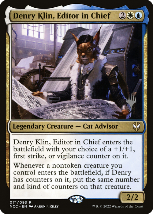 Denry Klin, Editor in Chief (PPSNC-071) - New Capenna Commander Promos Foil