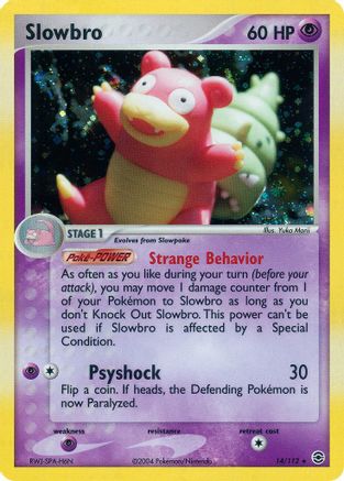 Slowbro/112  - Reverse Holofoil FireRed & LeafGreen - Holo Rare