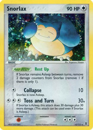 Snorlax/112  - Reverse Holofoil FireRed & LeafGreen - Holo Rare