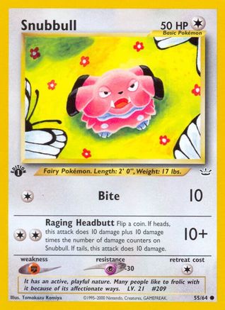 Snubbull 055/64  - 1st Edition Neo Revelation - Common