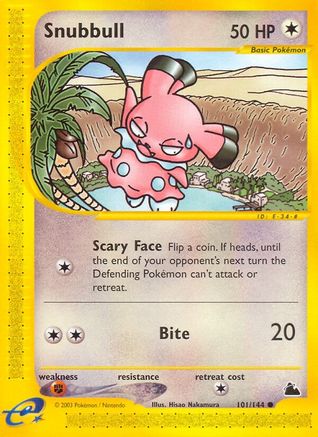 Snubbull/144  - Reverse Holofoil Skyridge - Common