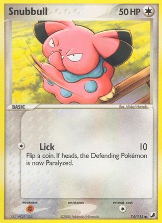 Snubbull 074/115  - Reverse Holofoil Unseen Forces - Common