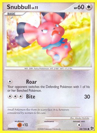 Snubbull/106  - Reverse Holofoil Great Encounters - Common