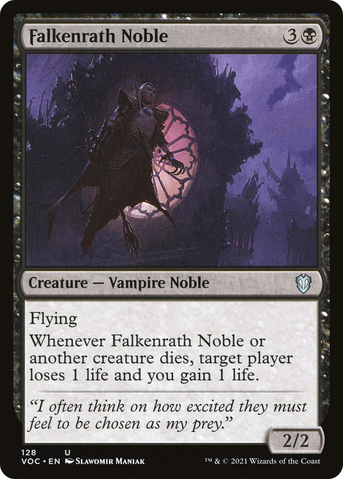 Falkenrath Noble (VOC-128) - Crimson Vow Commander