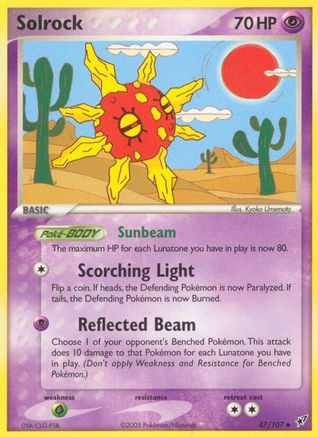 Solrock/107  - Reverse Holofoil Deoxys - Uncommon