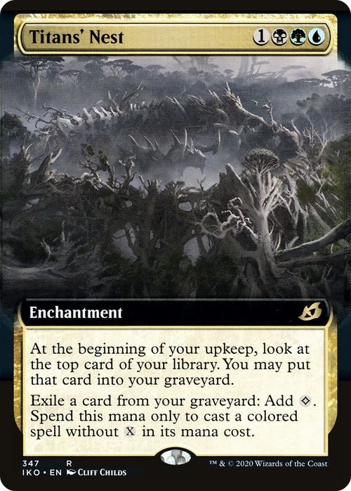 Titans' Nest (Extended Art) (IKO-347) - Ikoria: Lair of Behemoths: (Extended Art) Foil
